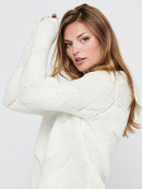 Round Neck Pullover - Cloud Dancer