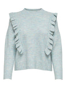 Shiny Side Frill Jumper - Kentucky Blue