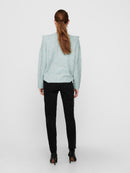 Shiny Side Frill Jumper - Kentucky Blue