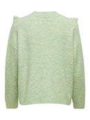 Shiny Side Frill Jumper - Swamp