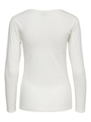 Ava Long Sleeve Top - Cream