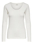 Ava Long Sleeve Top - Cream