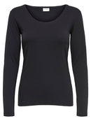 Ava Long Sleeve Top - Black
