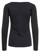 Ava Long Sleeve Top - Black