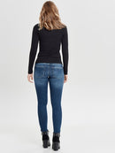 Ava Long Sleeve Top - Black