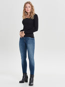 Ava Long Sleeve Top - Black