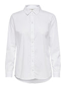Long Sleeve Woven Shirt - White