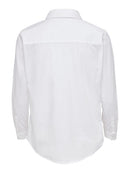 Long Sleeve Woven Shirt - White