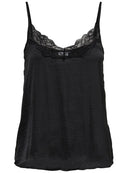 Lace Singlet - Black