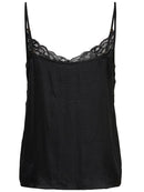 Lace Singlet - Black