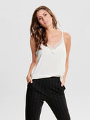 Lace Singlet - Cloud Dancer