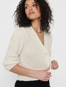 Aida 3/4 Buttons Cardigan - Oatmeal
