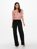 Aida 3/4 Buttons Cardigan - Rose Tan