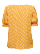 Piper Short Sleeve Smock Top - Golden Apricot