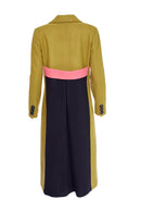 Pocket Flap Long Coat - Olive