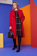 Check Dress - Black/tan