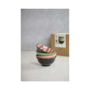 Set of 4 Designed For Life Patterned Ceramic Bowls