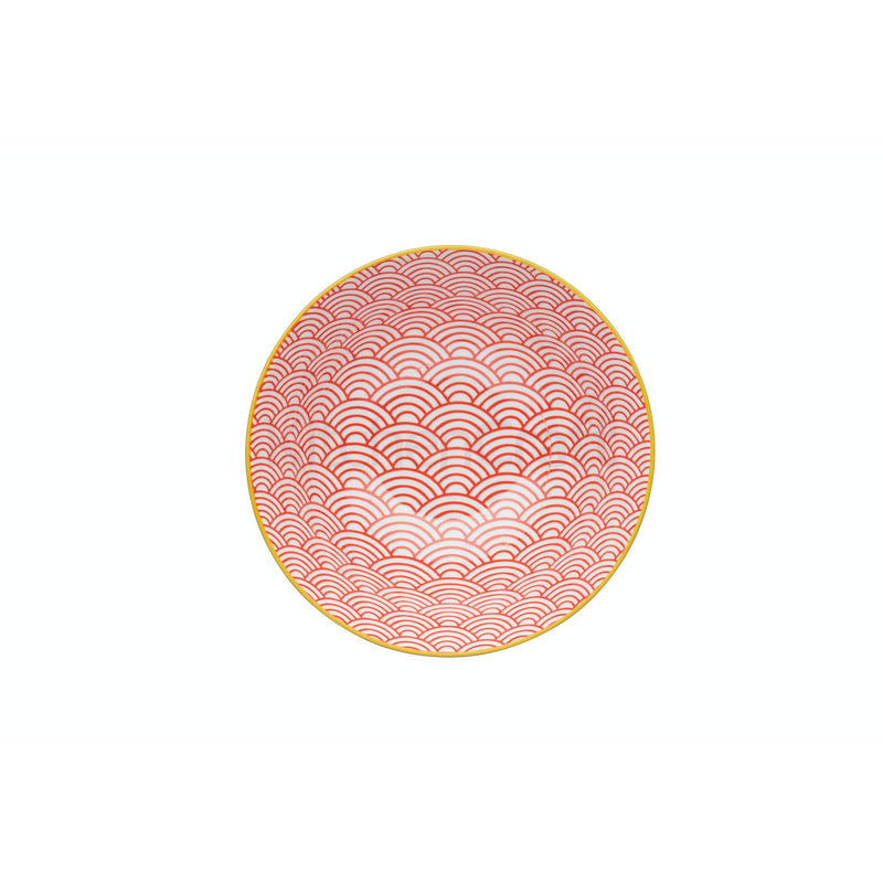 Blue Arched Pattern Ceramic Bowl