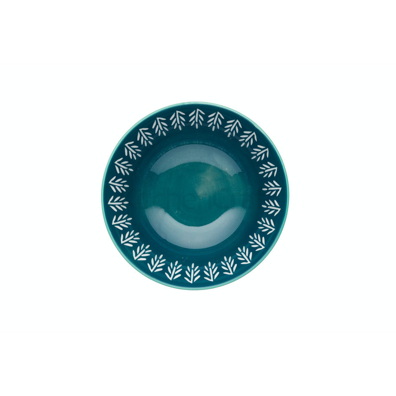 Colourful Folk Pattern Ceramic Bowl