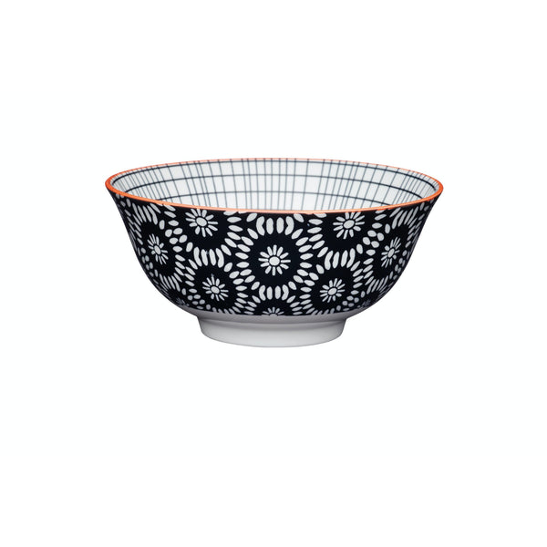 Craft Black Swirl Centred Ceramic Bowl