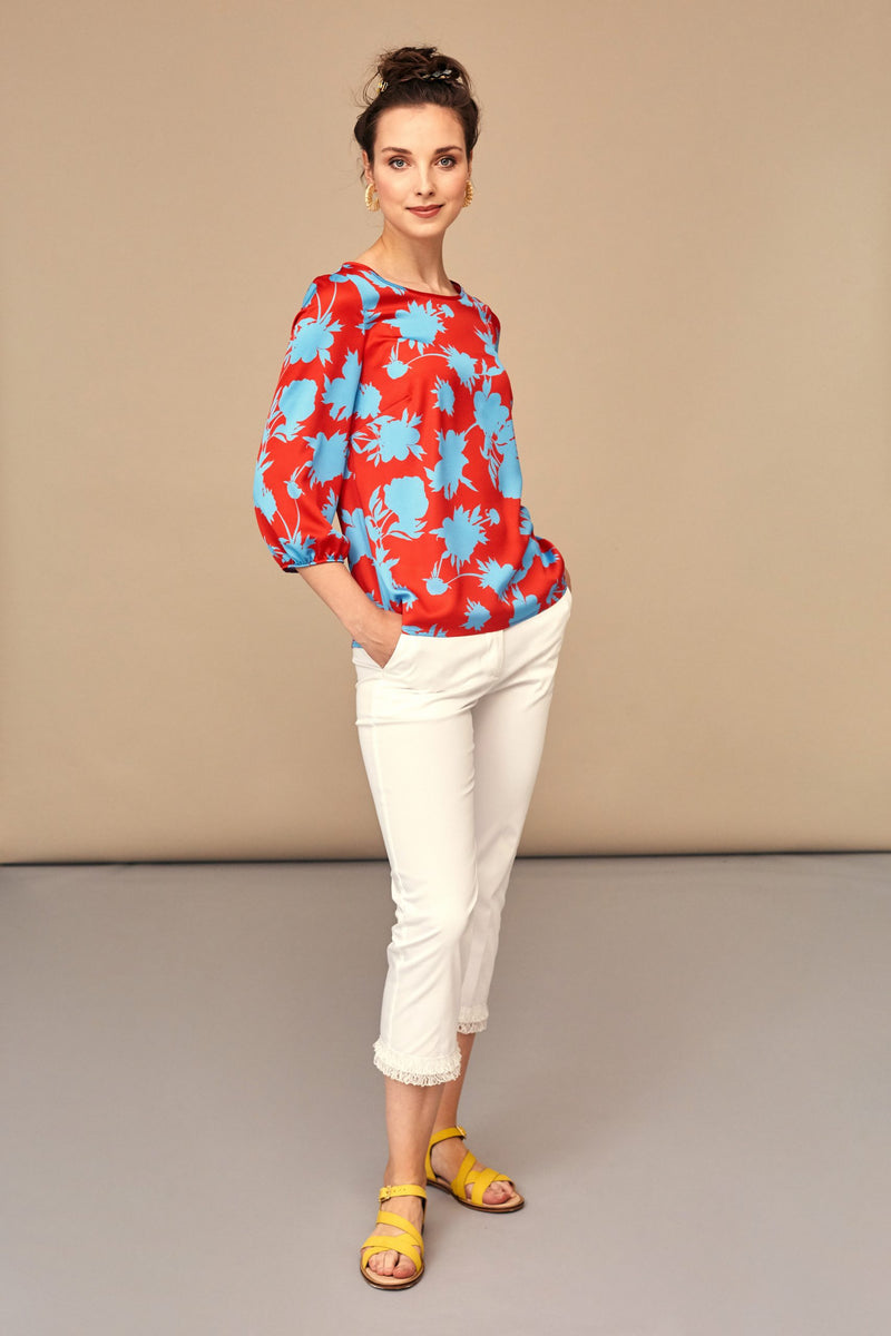 Print Blouse - Hot Pink