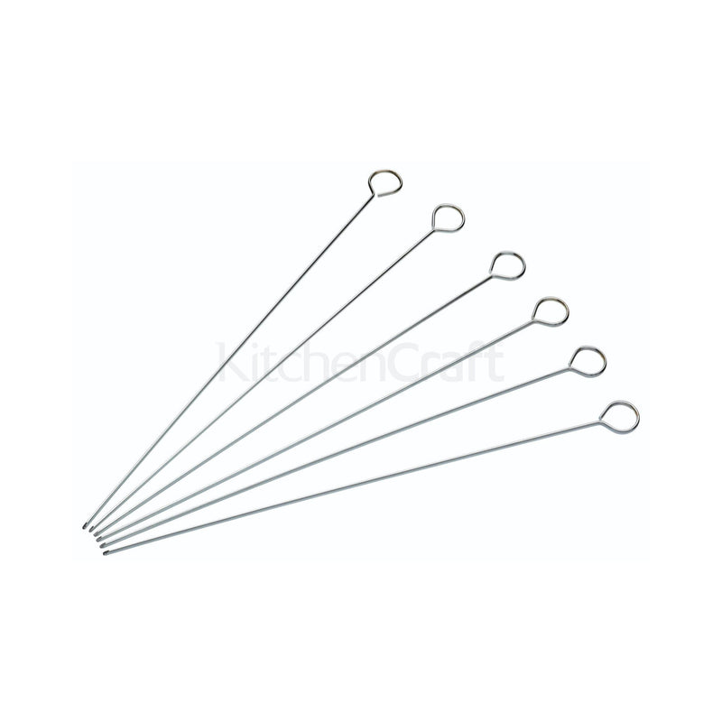 Stainless Steel Flat Skewers 30cm