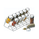 Home Made Spice Rack With 12 Bottles Chrome