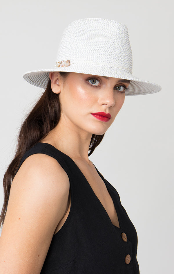 Kyla Hat - White/silver