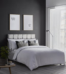 Herringbone Jacquard Duvet Cover Set - White