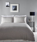 Leopard Jacquard Duvet Cover Set - Dove Grey