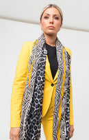 Karla Scarf - Black/yellow