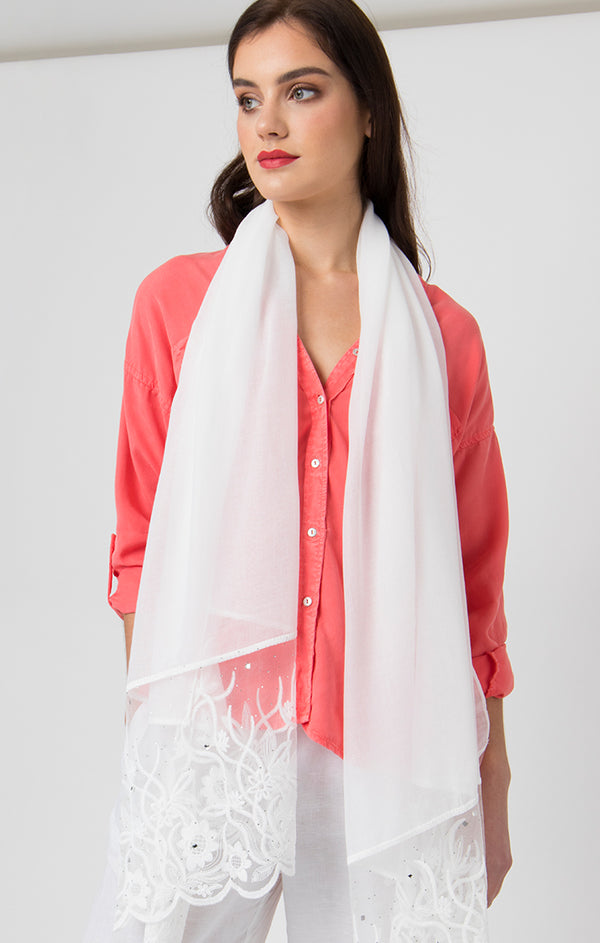 Larissa Scarf - White