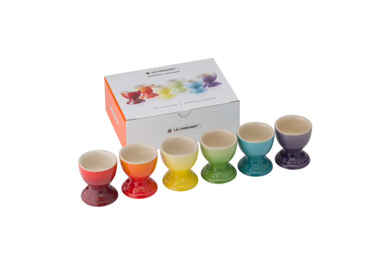 Rainbow Set of 6 Egg Cups