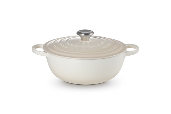 CHEFS SPECIAL PRICE - 24cm Cast Iron Soup Pot - Meringue