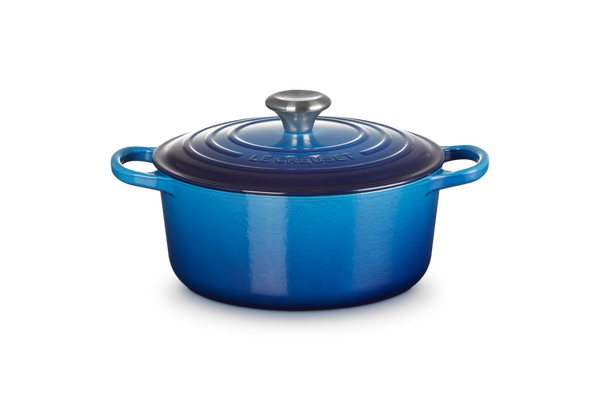 Signature Cast Iron Round Casserole 24cm - Azure