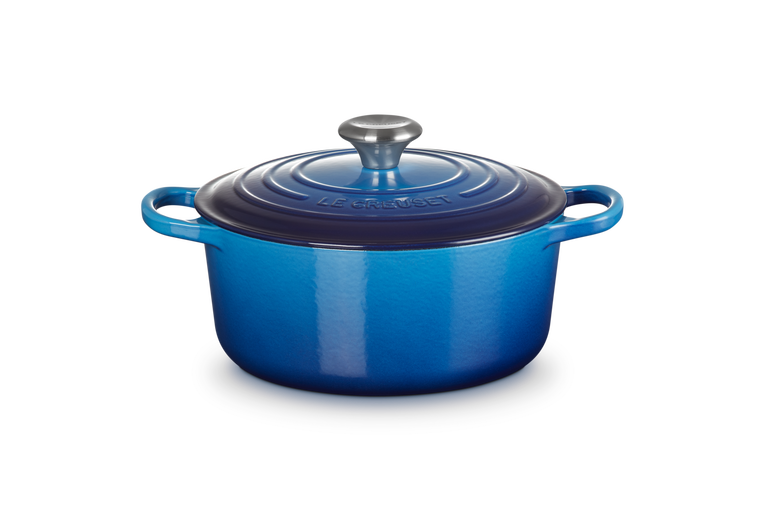 Signature Cast Iron Round Casserole 24cm - Azure