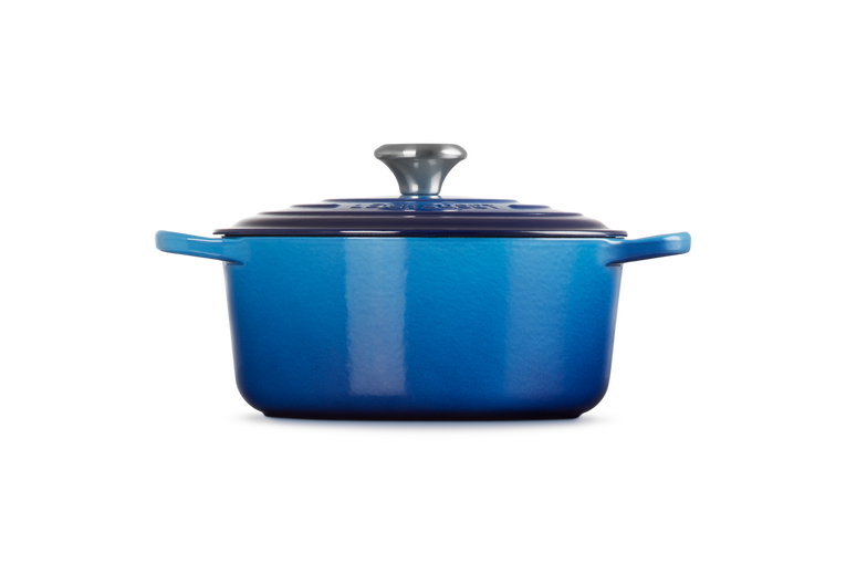 Signature Cast Iron Round Casserole 24cm - Azure