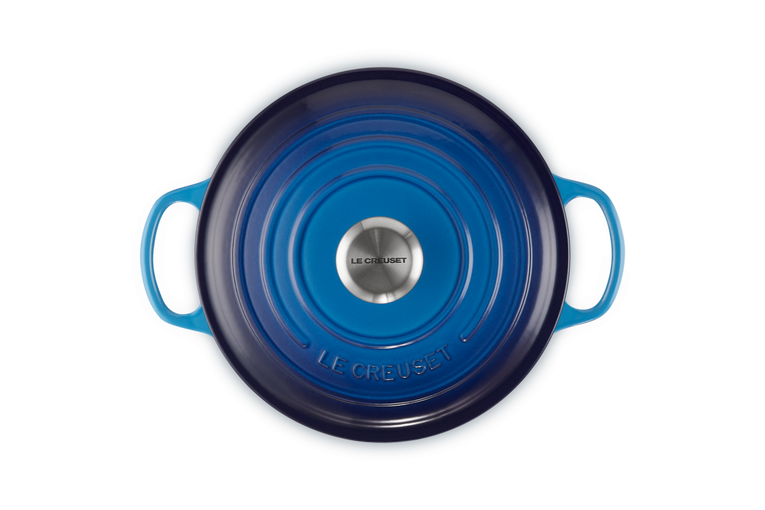 Signature Cast Iron Round Casserole 24cm - Azure