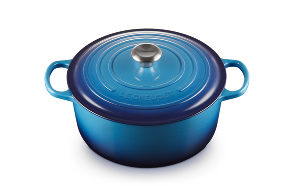 Signature Cast Iron Round Casserole 28cm - Azure