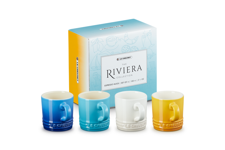 Riviera Set of 4 Espresso Mugs