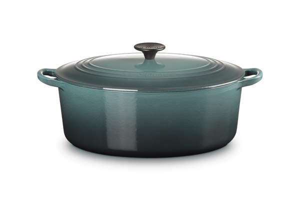 Signature Cast Iron Oval Casserole 31cm - Ocean