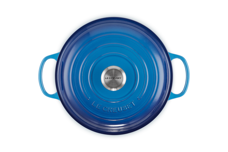 Signature Cast Iron Shallow Casserole 26cm - Azure