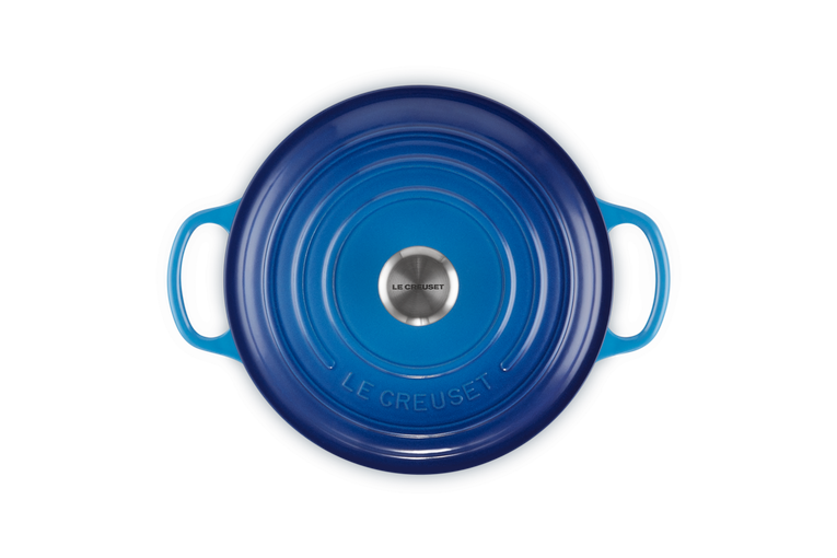 Signature Cast Iron Round Casserole 22cm - Azure