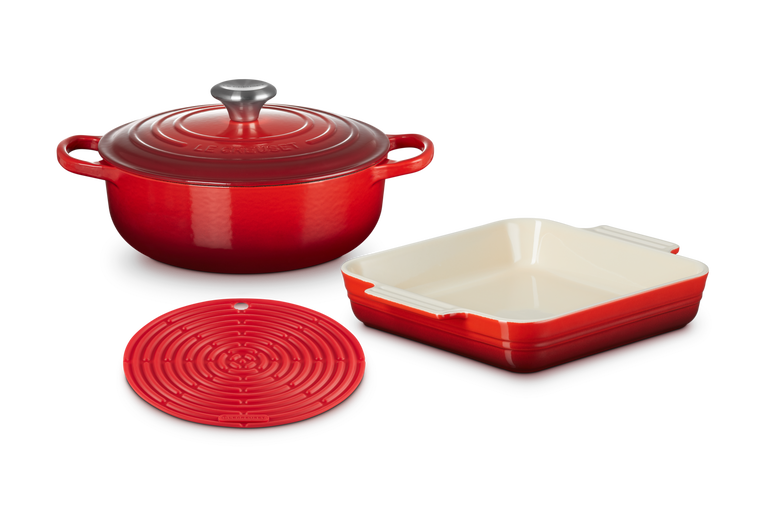 3-Piece Starter Set with Silicone Tool - Cerise