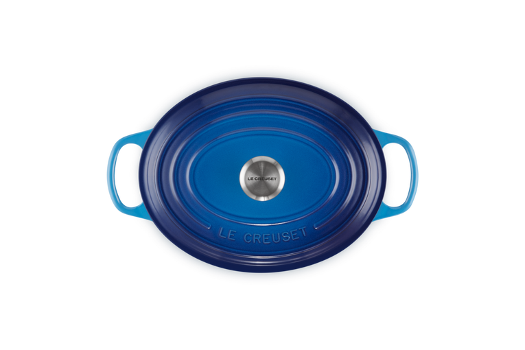 Signature Cast Iron Oval Casserole 29cm  - Azure