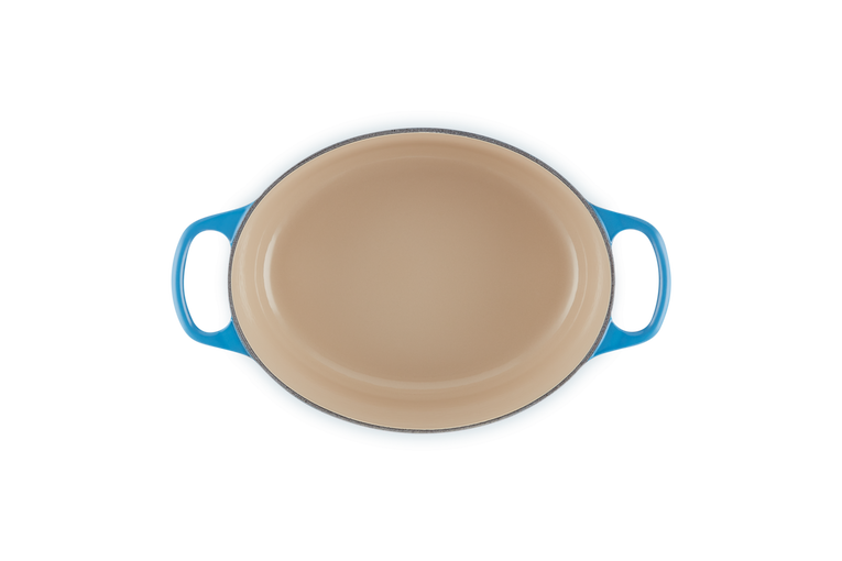 Le Creuset Signature Cast Iron Oval Casserole 27cm - Azure