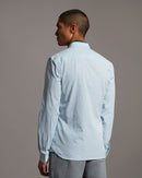 Slim Fit Gingham Shirt - Deck Blue/white