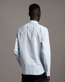 Slim Fit Gingham Shirt - Light Blue/white