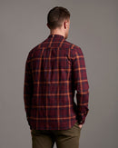 Check Flannel Shirt - Burgundy