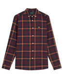Check Flannel Shirt - Burgundy